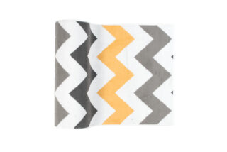Loper Maya Grijs Geel Geometrisch Zigzag