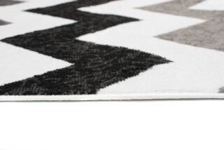 Loper Maya Grijs Zwart Geometrisch Zigzag