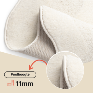 Vloerkleed Terra Crème Golf Onregelmatige Vorm