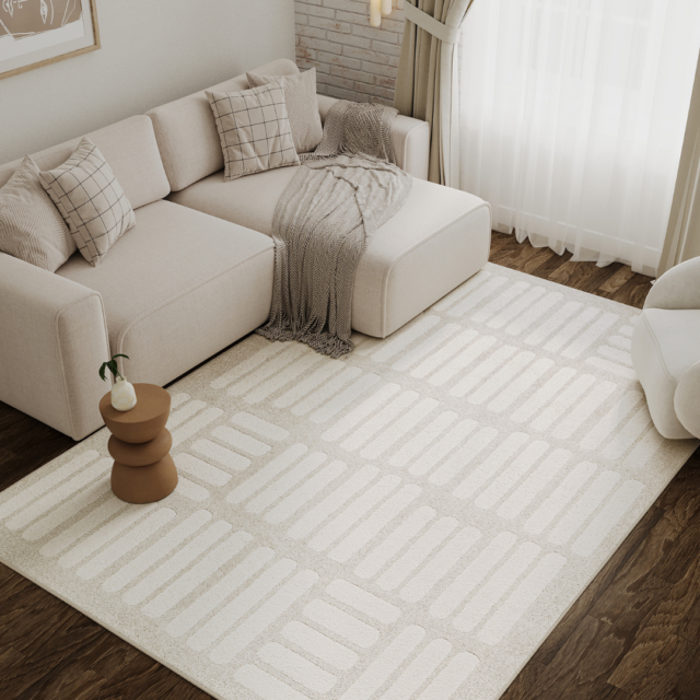 Vloerkleed Terra Crème Strepen