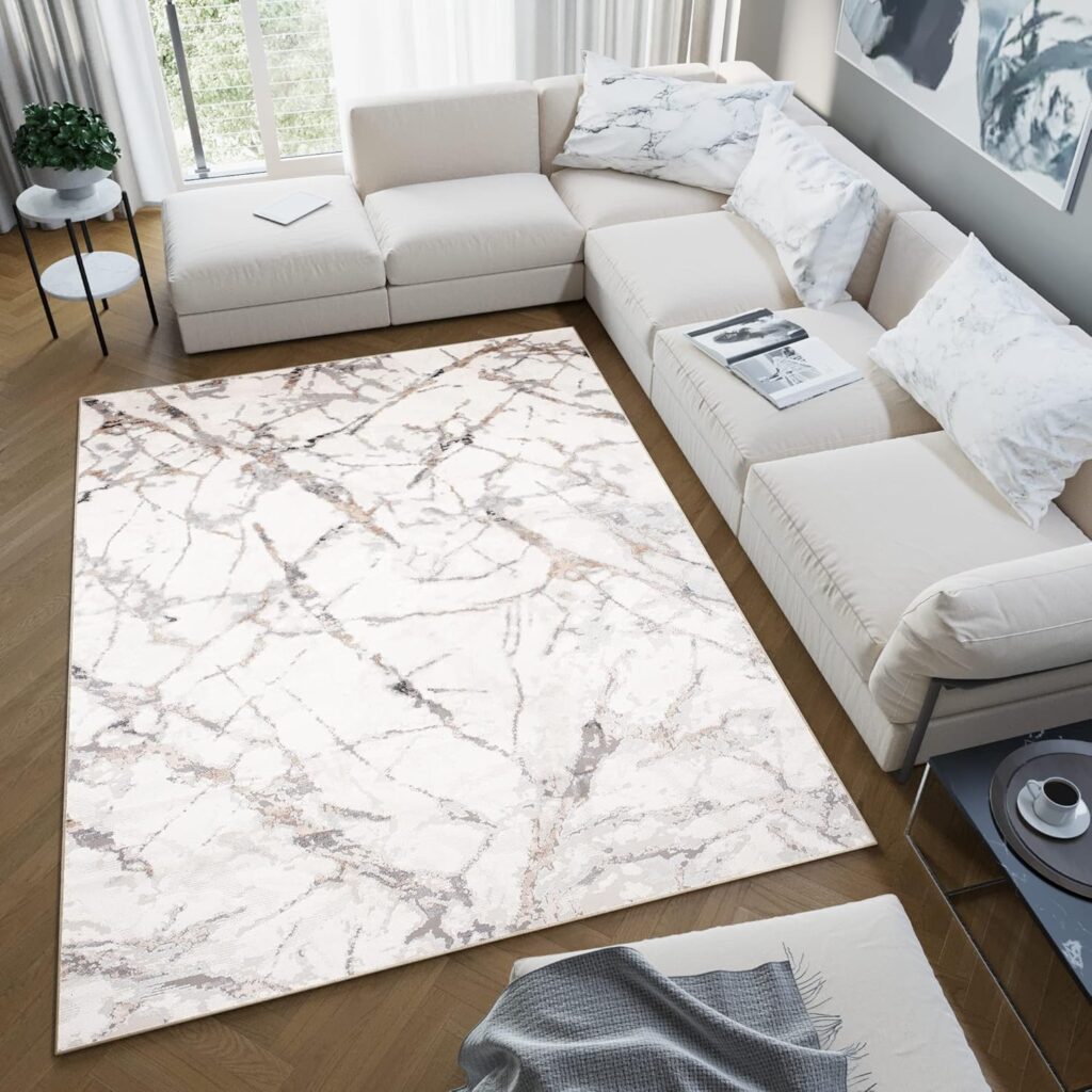 Vloerkleed Valley Grijs Modern Lijnen