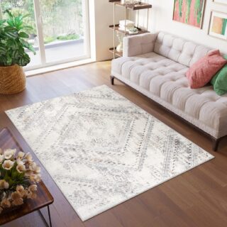 Vloerkleed Valley Grijs Vintage Ethno Diamant