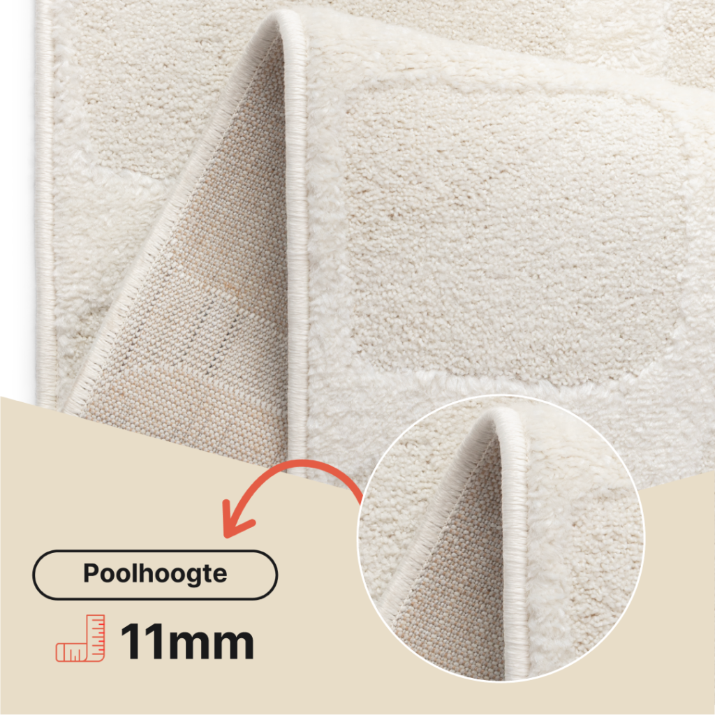 Vloerkleed Terra Crème Stenen