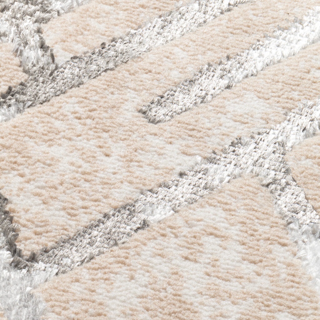Loper Crystal Beige Grijs Zigzag