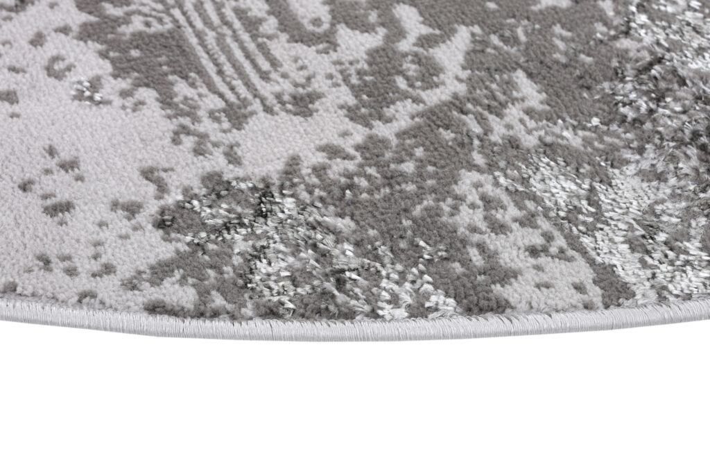 Vloerkleed Crystal Rond Lichtgrijs Marble