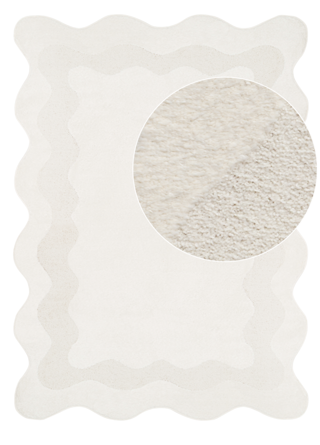 Vloerkleed Terra Crème Golf Onregelmatige Vorm