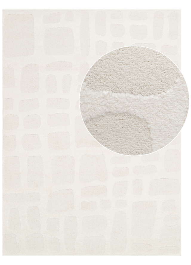 Vloerkleed Terra Crème Stenen