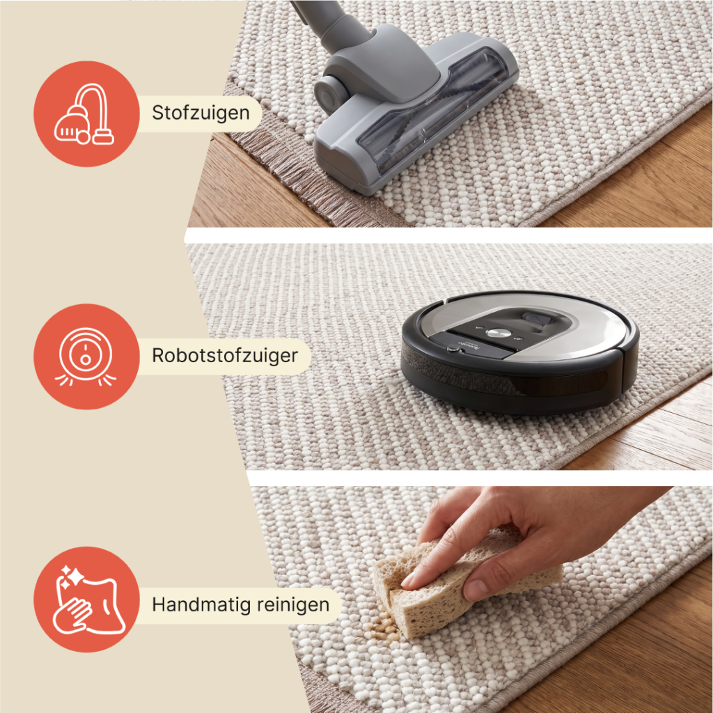 Vloerkleed Agra Beige Modern met Franjes