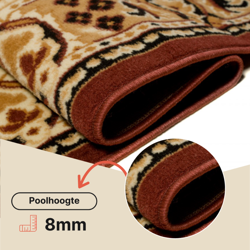 Vloerkleed Atlas Bruin Beige Traditioneel Medaillon
