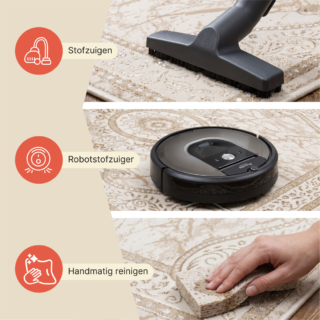 Vloerkleed Ares Bruin Beige Traditioneel Rozet