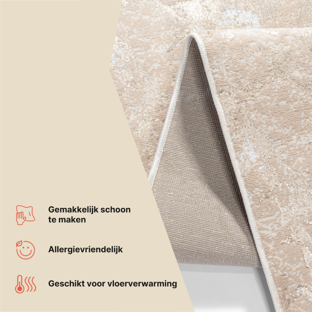 Loper Crystal Beige Goud Modern