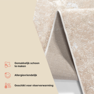 Loper Crystal Beige Goud Modern