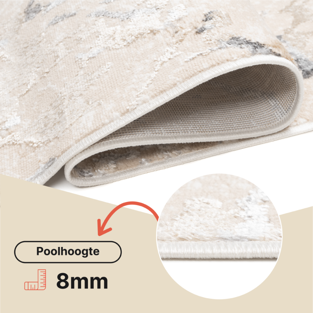 Loper Crystal Beige Grijs Modern