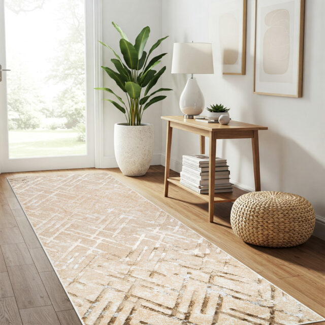 Loper Crystal Beige Goud Zigzag