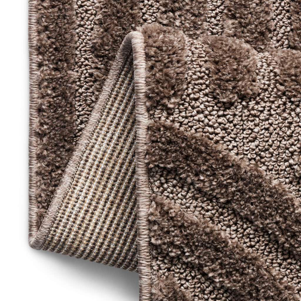 Vloerkleed Linea 3D Taupe Patchwork