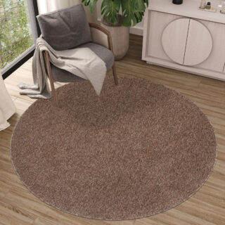 Vloerkleed Nizza Rond Bruin Gemêleerd Antislip