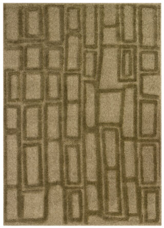 Vloerkleed Relievo 3D Olijfgroen Geometrisch