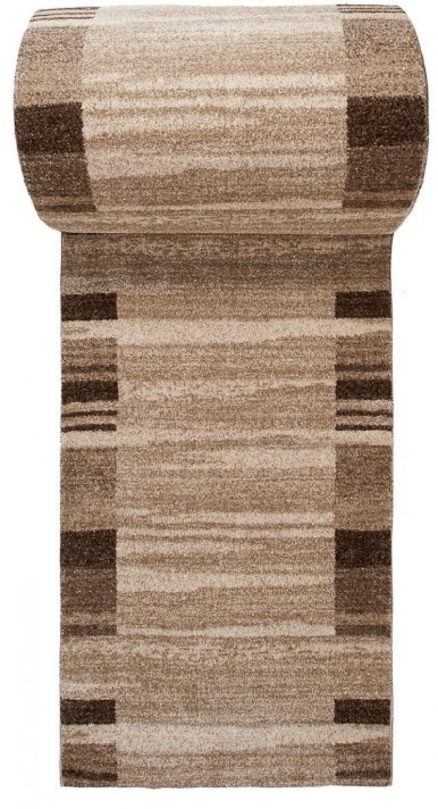 Loper Sari Beige Bruin Rand