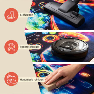 Vloerkleed Cosmo Game Neon Controller Antislip