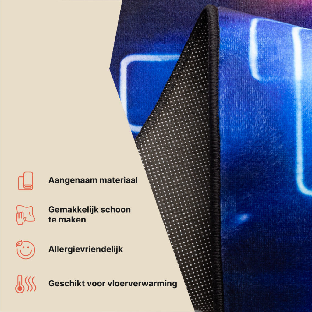 Vloerkleed Cosmo Game Neon Controller Antislip