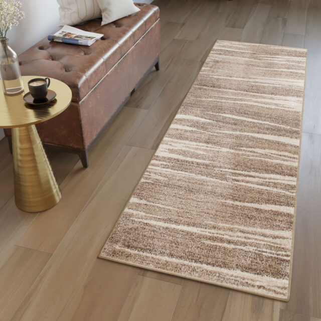 Loper Sari Beige Lijnen