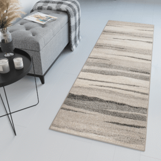 Loper Sari Beige Grijs Strepen