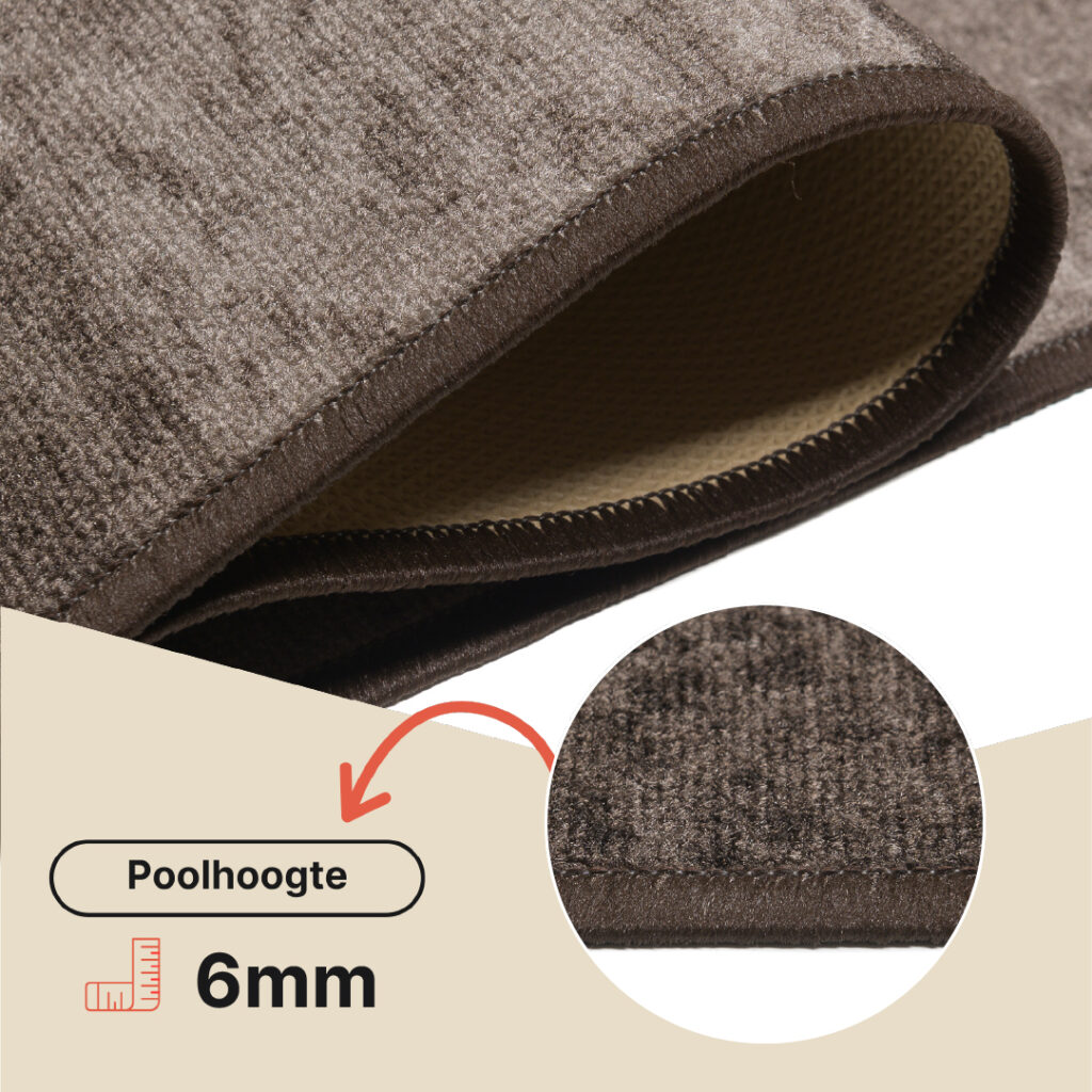 Loper Antislip Bruin Geometrisch