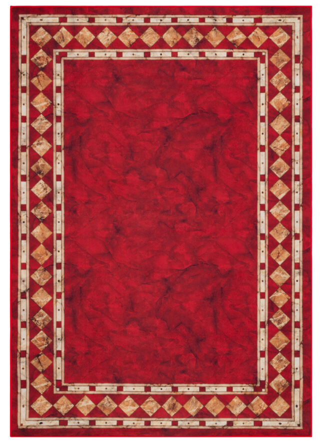 Vloerkleed Nora Karmozijnrood Klassiek Antislip