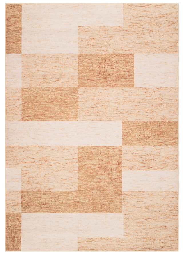 Vloerkleed Nora Bruin Geometrisch Antislip