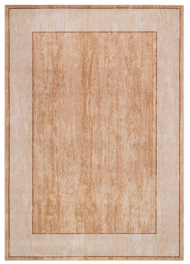 Vloerkleed Nora Bruin Rand Antislip