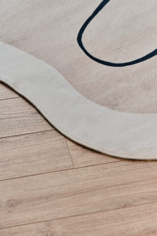 Vloerkleed Wisp Met Onregelmatige Vorm Beige