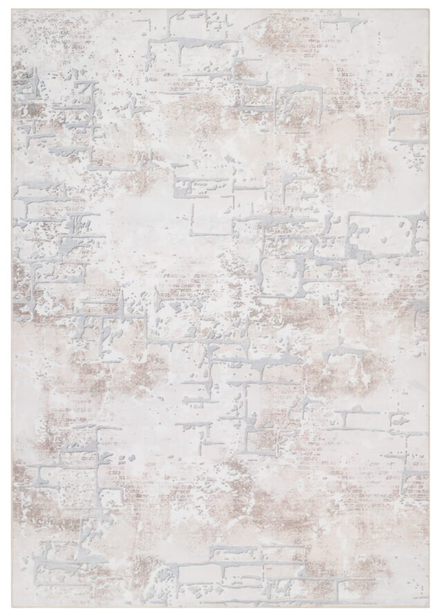 Vloerkleed Ash Beige Crème Antislip