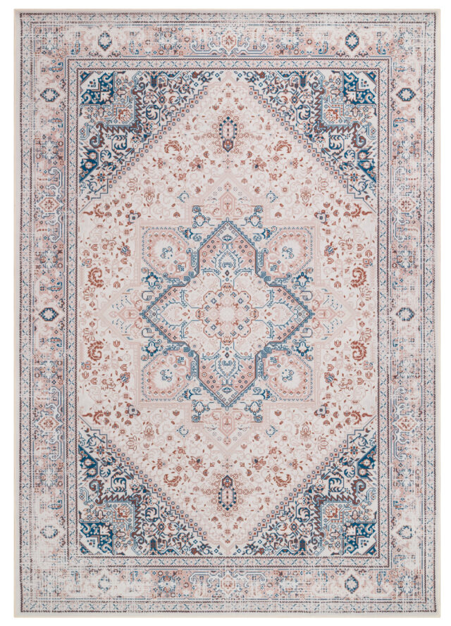 Vloerkleed Nora Crème Blauw Antislip