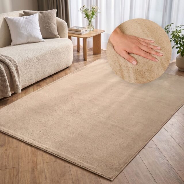 Vloerkleed Lumi Beige Antislip