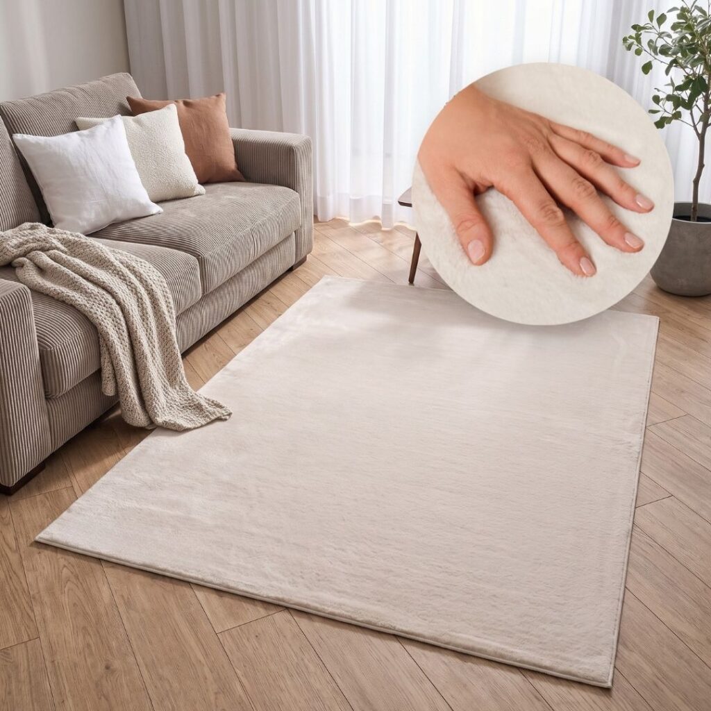 Vloerkleed Lumi Crème Antislip