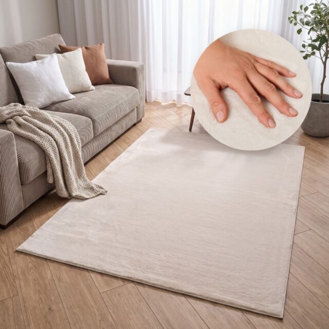 Vloerkleed Lumi Crème Antislip