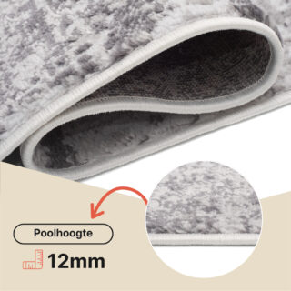 Vloerkleed Sky Licht Grijs Modern Hout