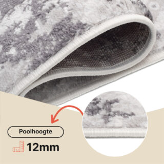 Vloerkleed Sky Grijs Creme Vintage Ornamenten