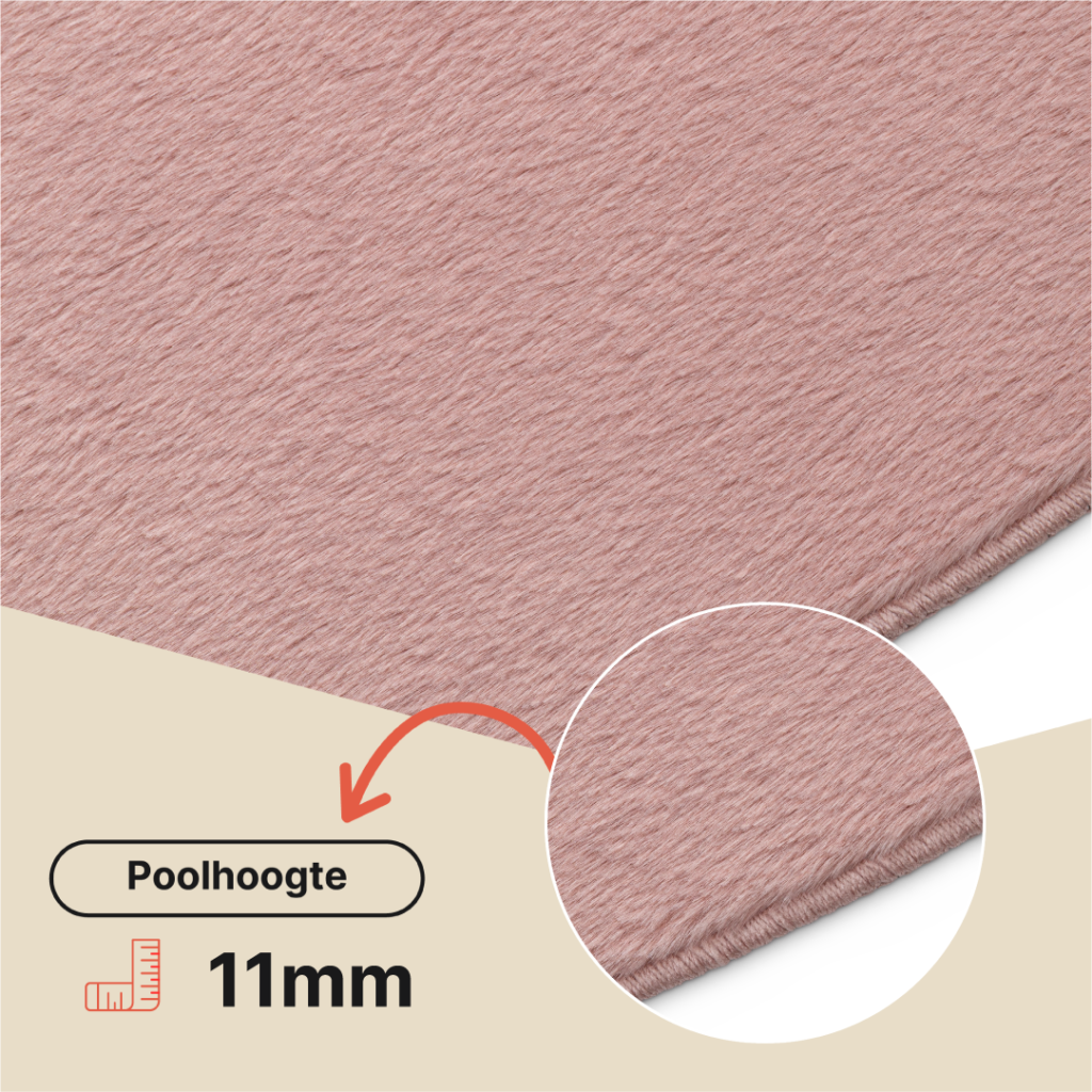 Vloerkleed Lumi Roze Antislip