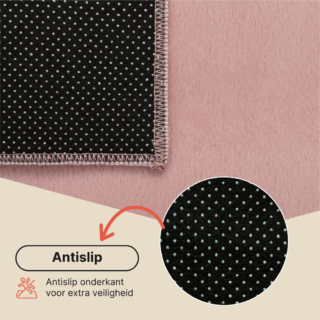 Vloerkleed Lumi Roze Antislip