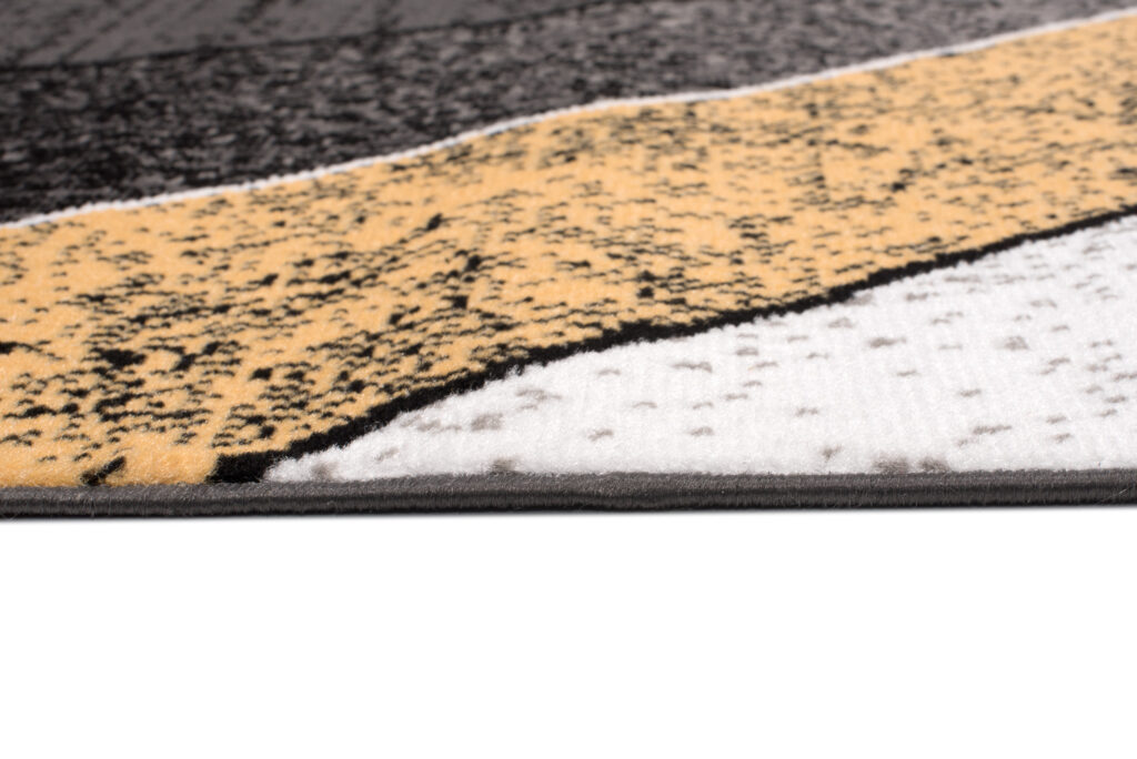 Vloerkleed Dream Modern Grijs Geel Golven